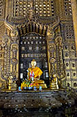 Myanmar - Mandalay, Shwenandaw Kyaung (the Golden Palace) a wonderful example of the Burmese unique teak architecture and wood-carving art. 